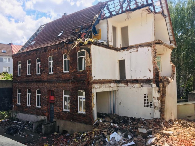 Rückbauarbeiten der Baulecke GmbH an einem Wohngebäude