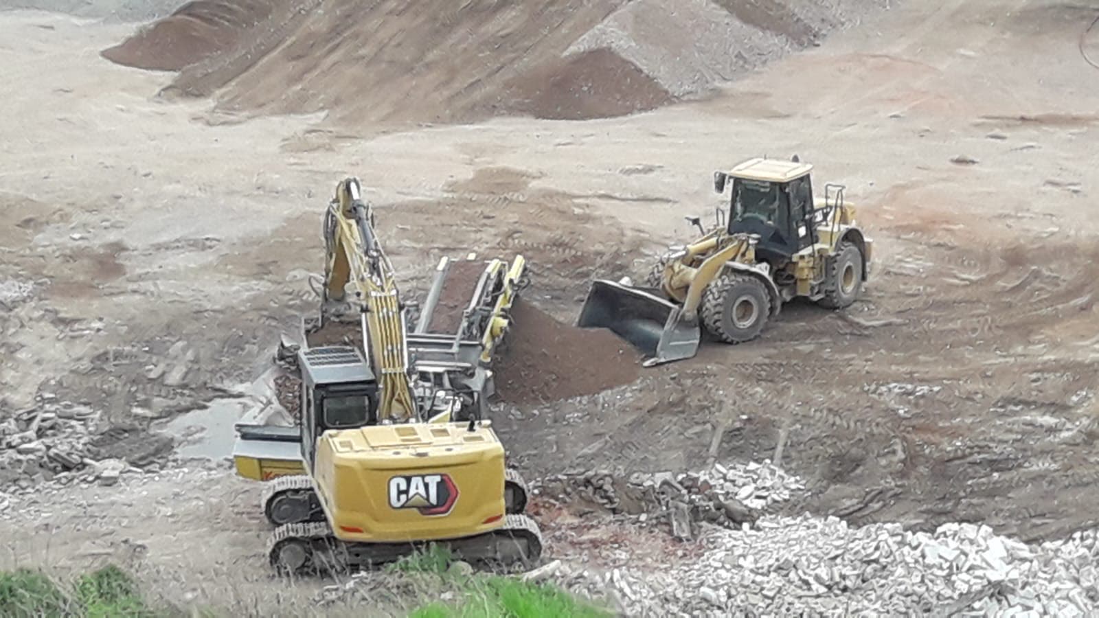 Aufbereitung von Bauschutt durch die Baulecke GmbH